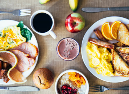 Desayunos, comidas y cenas